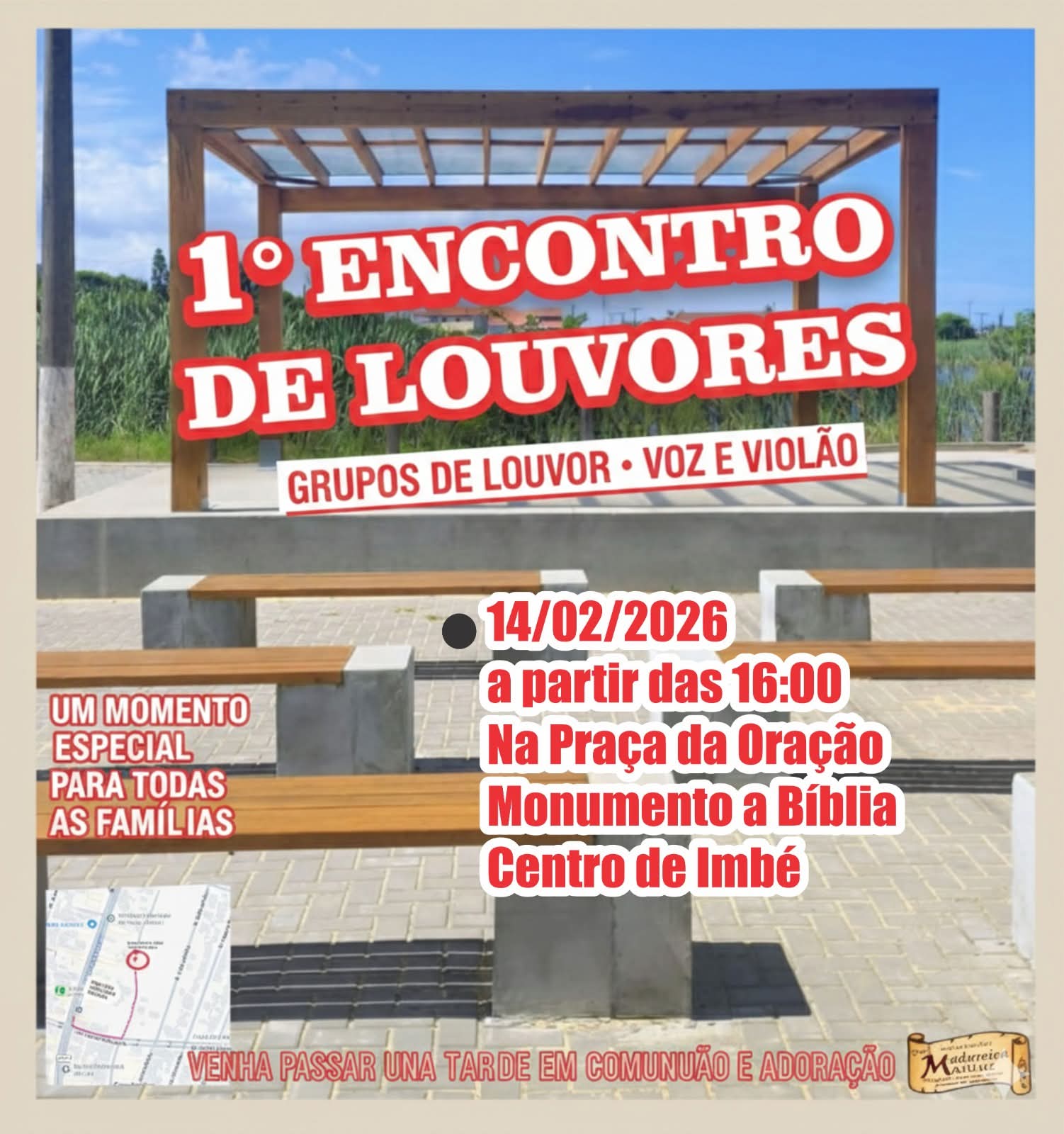 IMBÉ RECEBE O 1º ENCONTRO DE LOUVORES NESTE SÁBADO