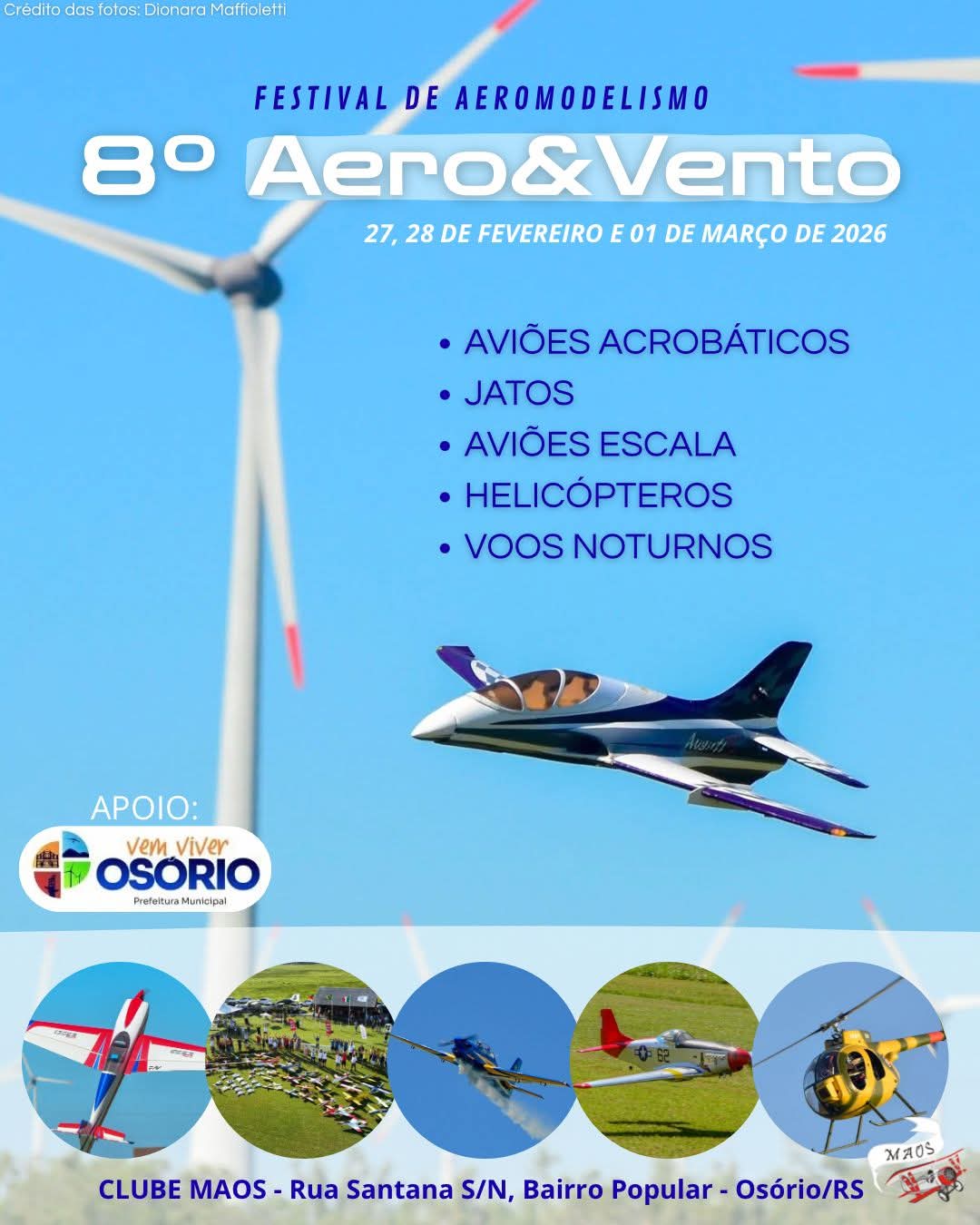 8º AERO&VENTO – FESTIVAL DE AEROMODELISMO PROMETE ENCANTAR PÚBLICO EM OSÓRIO