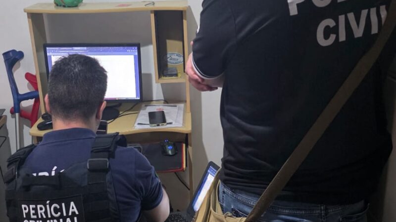 POLÍCIA CIVIL CUMPRE MANDADO DE BUSCA E APREENSÃO POR ARMAZENAMENTO DE CONTEÚDO DE ABUSO SEXUAL INFANTOJUVENIL EM OSÓRIO