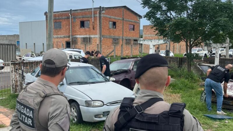 Operação Força-Tarefa Desmanche resulta na apreensão de toneladas de sucatas automotivas em Osório