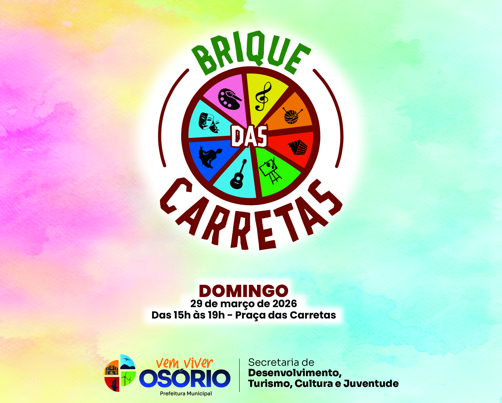 BRIQUE DAS CARRETAS TERÁ EDIÇÃO DE PÁSCOA E CELEBRA 1 ANO NESTE DOMINGO EM OSÓRIO