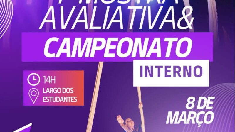 1ª MOSTRA AVALIATIVA & CAMPEONATO INTERNO DE DANÇA AÉREA VAI MOVIMENTAR O LARGO DOS ESTUDANTES NO PRÓXIMO DOMINGO