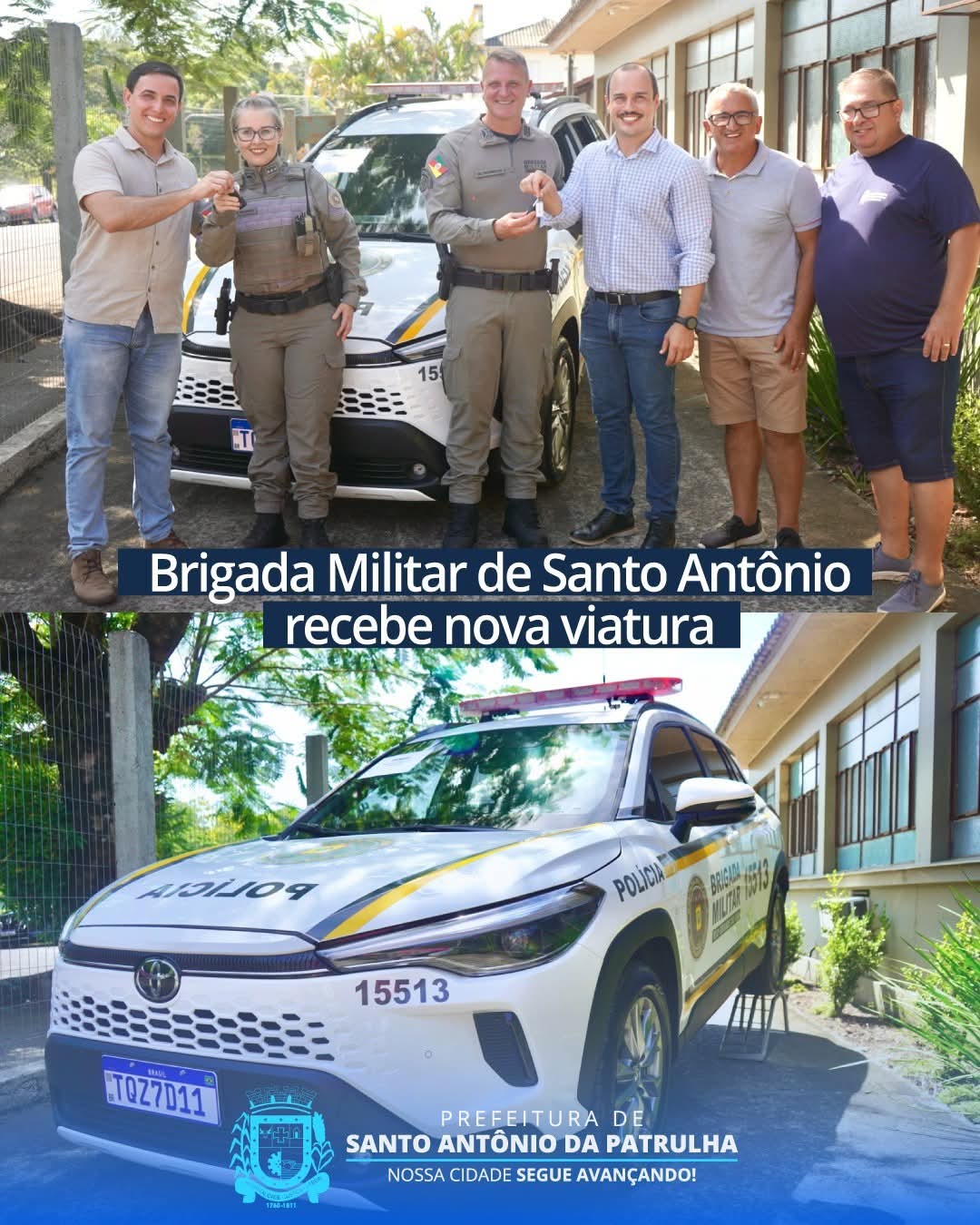 Brigada Militar de Santo Antônio da Patrulha recebe nova viatura