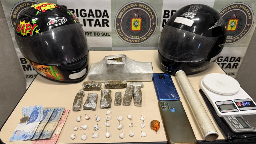 BM prende um homem e apreende um menor por tráfico de drogas em Capão da Canoa