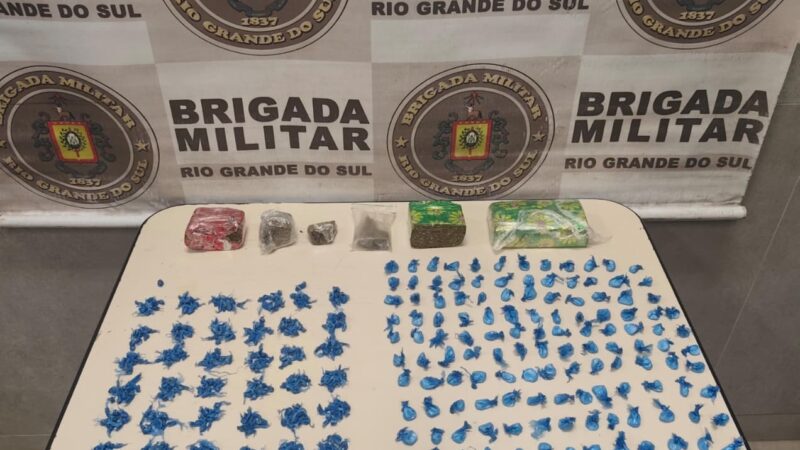 BM prende duas pessoas por tráfico de drogas e cumprimento de mandado em Capão da Canoa e Arroio do Sal