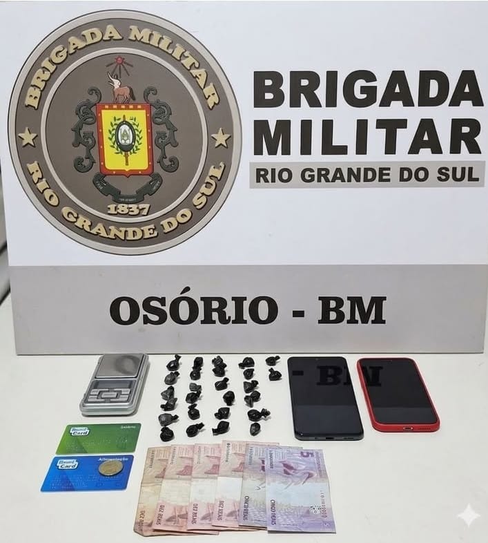 Homem é preso por tráfico de entorpecentes em Osório