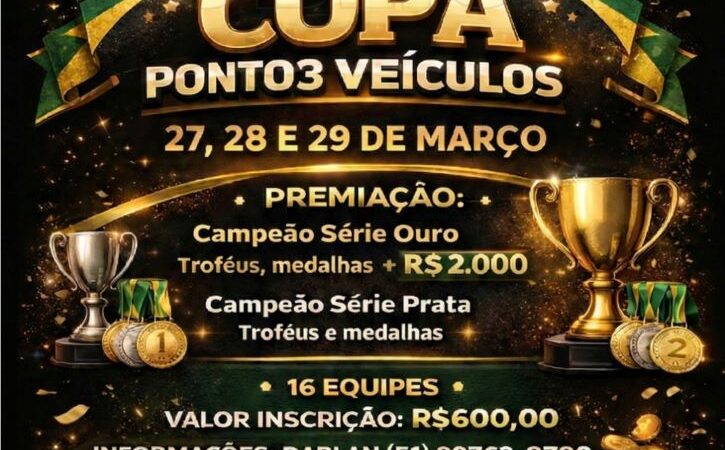 COPA PONTO3 VEÍCULOS MOVIMENTA O ESPORTE EM OSÓRIO