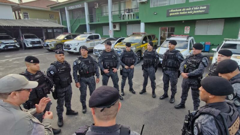 Brigada Militar recebeu apoio para reforçar o policiamento no final de semana no litoral norte