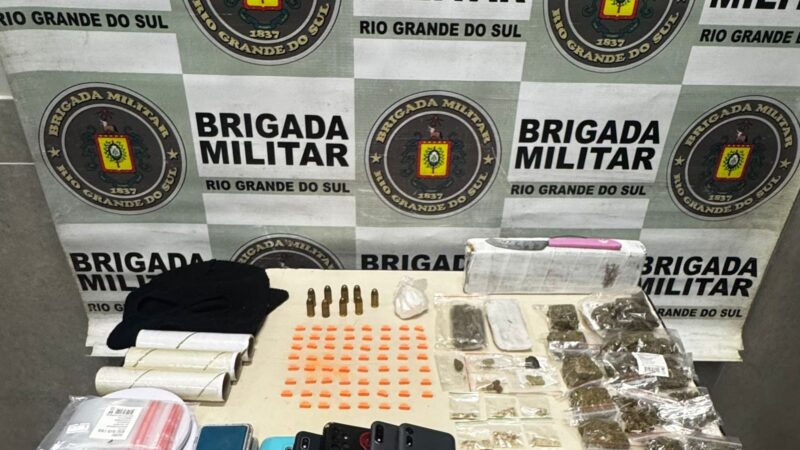 Homem é preso por tráfico de drogas e porte ilegal de munição em Capão da Canoa