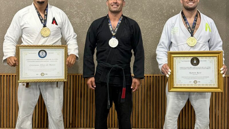 Atletas de Osório se destacam em premiação estadual de jiu-jitsu