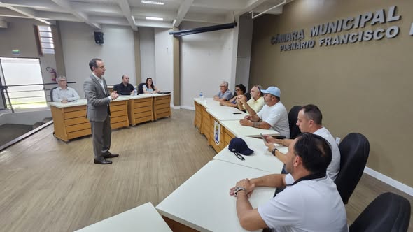 Câmara de Vereadores de Osório realiza reunião com a Agesan-RS para discutir tarifas e serviços de saneamento