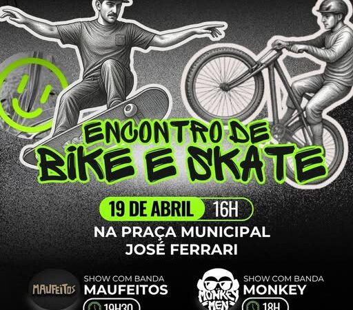 Terra de Areia celebra 38 anos com Encontro de Bike e Skate na Praça Municipal
