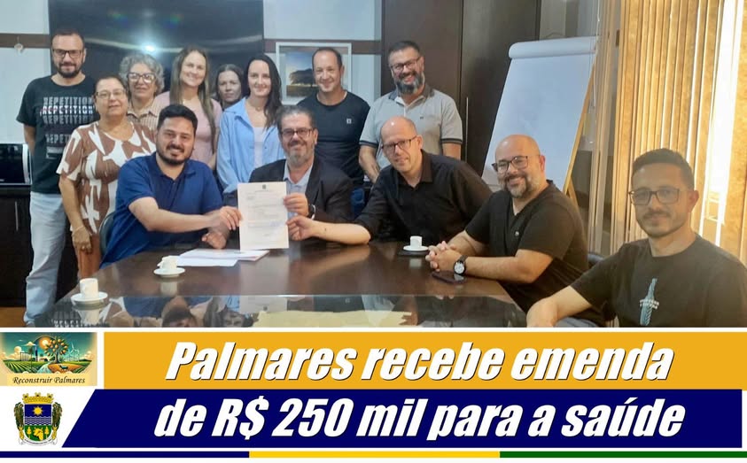 Palmares do Sul recebe emenda parlamentar de R$ 250 mil para a saúde