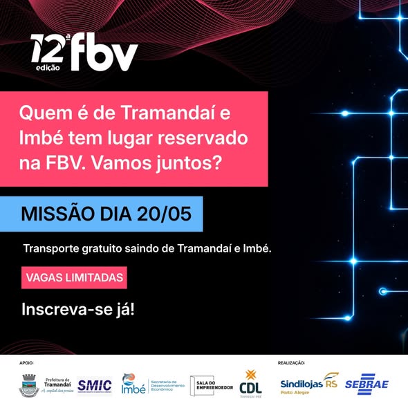 MISSÃO LEVARÁ EMPREENDEDORES DE IMBÉ E TRAMANDAÍ À FBV 2026