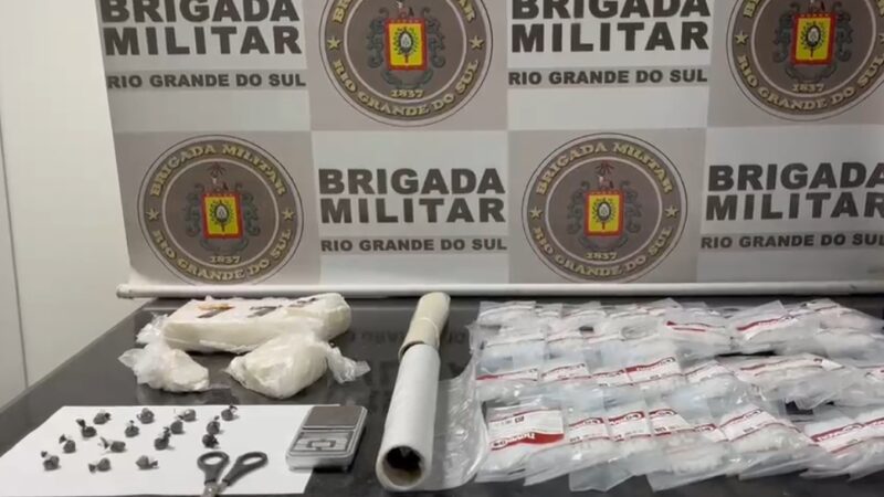 Brigada Militar prende homem por tráfico de drogas em Tramandaí