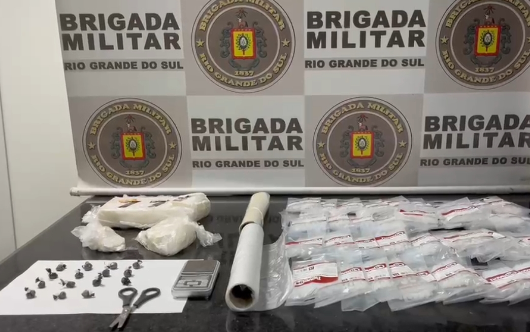 Brigada Militar prende homem por tráfico de drogas em Tramandaí