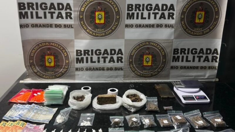 Brigada Militar efetua prisão por tráfico de drogas em Tramandaí