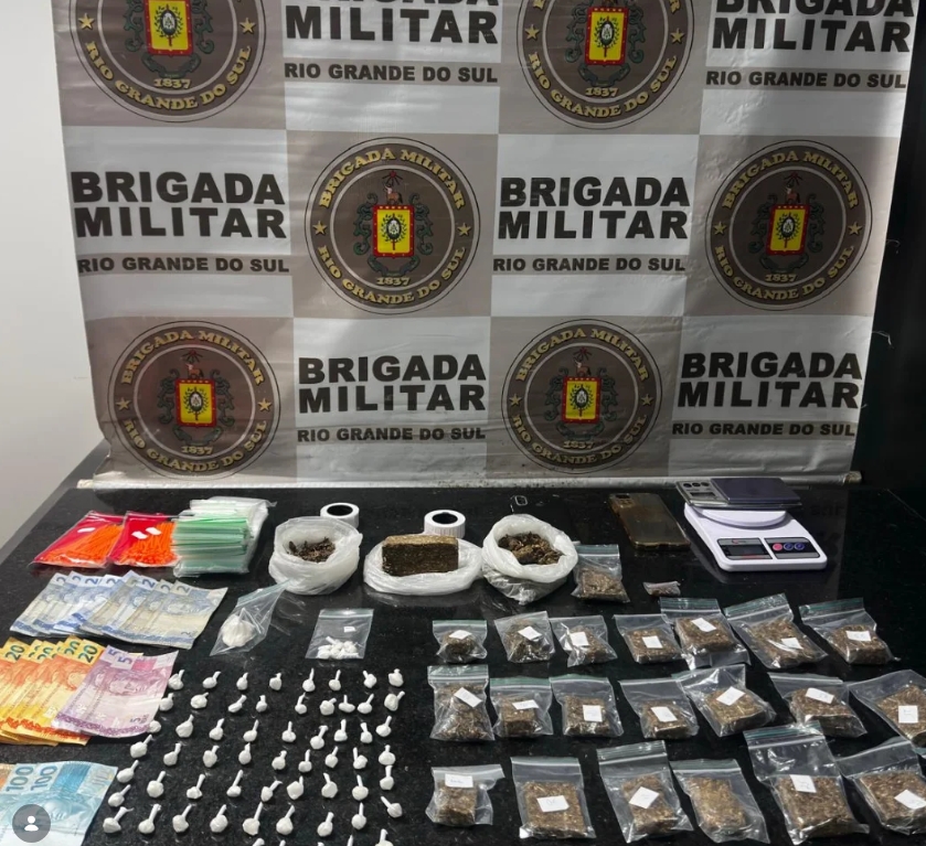 Brigada Militar efetua prisão por tráfico de drogas em Tramandaí