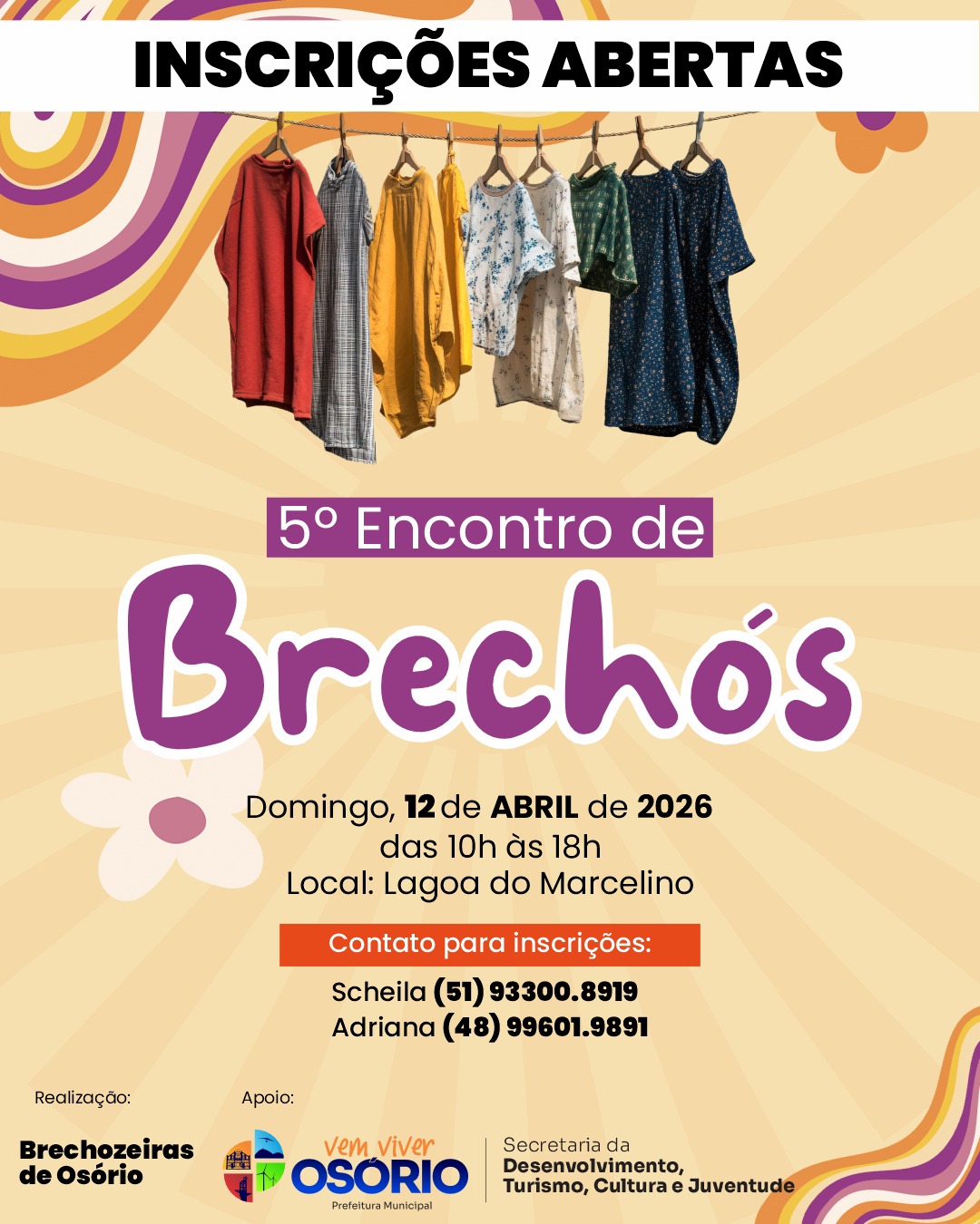 Inscrições abertas para o 5º Encontro de Brechós em Osório