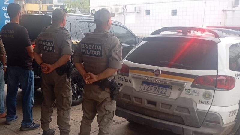 Em Torres, ação rápida da BM resulta na prisão de procurado da Interpol