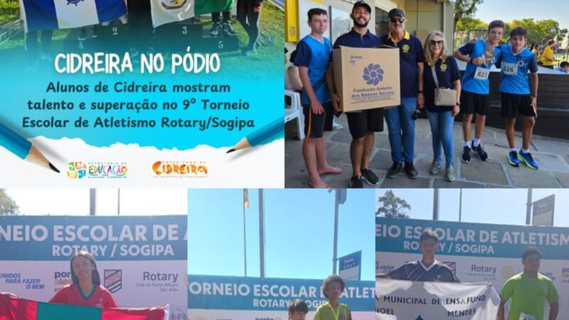 Estudantes de Imbé e Cidreira se destacam e conquistam medalhas em torneio de atletismo na Sogipa