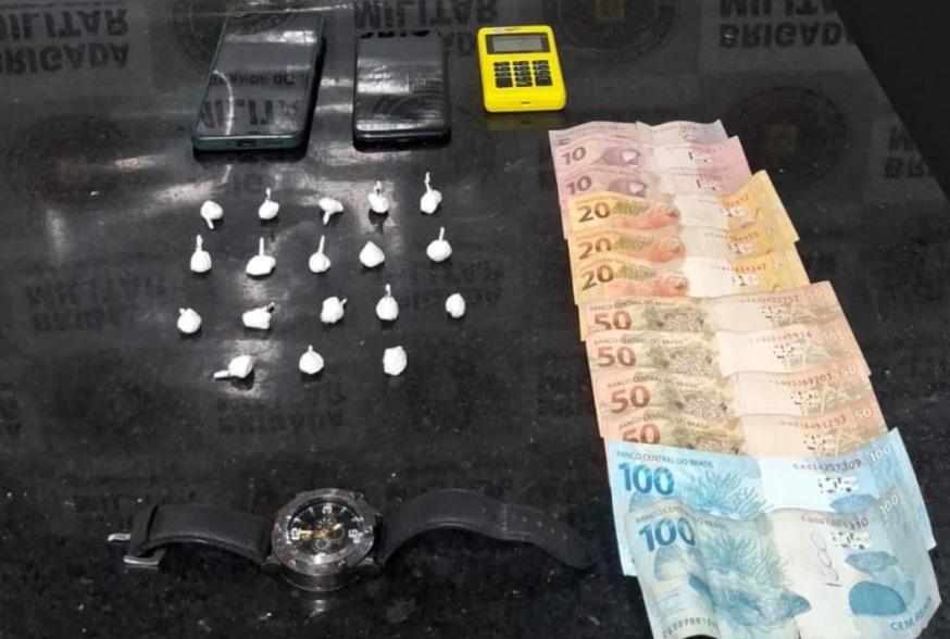Brigada Militar prende homem por tráfico de drogas em Imbé