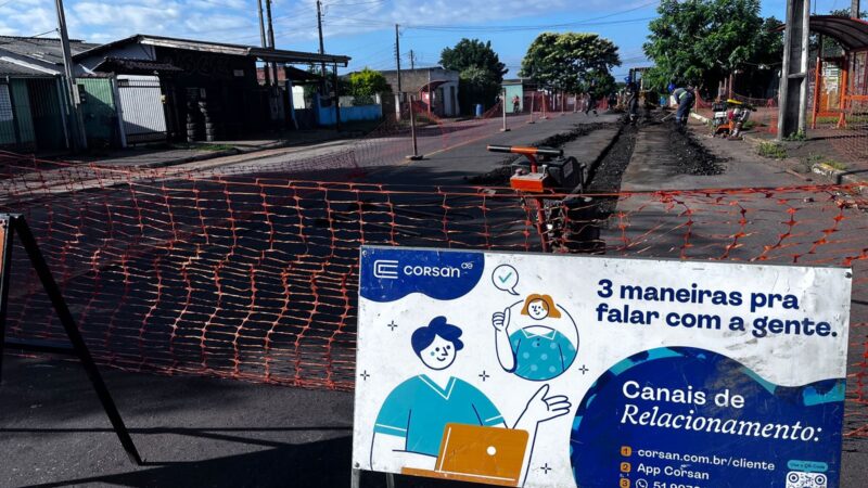 Obras e ações em municípios do Litoral mobilizam equipes da Corsan nesta semana
