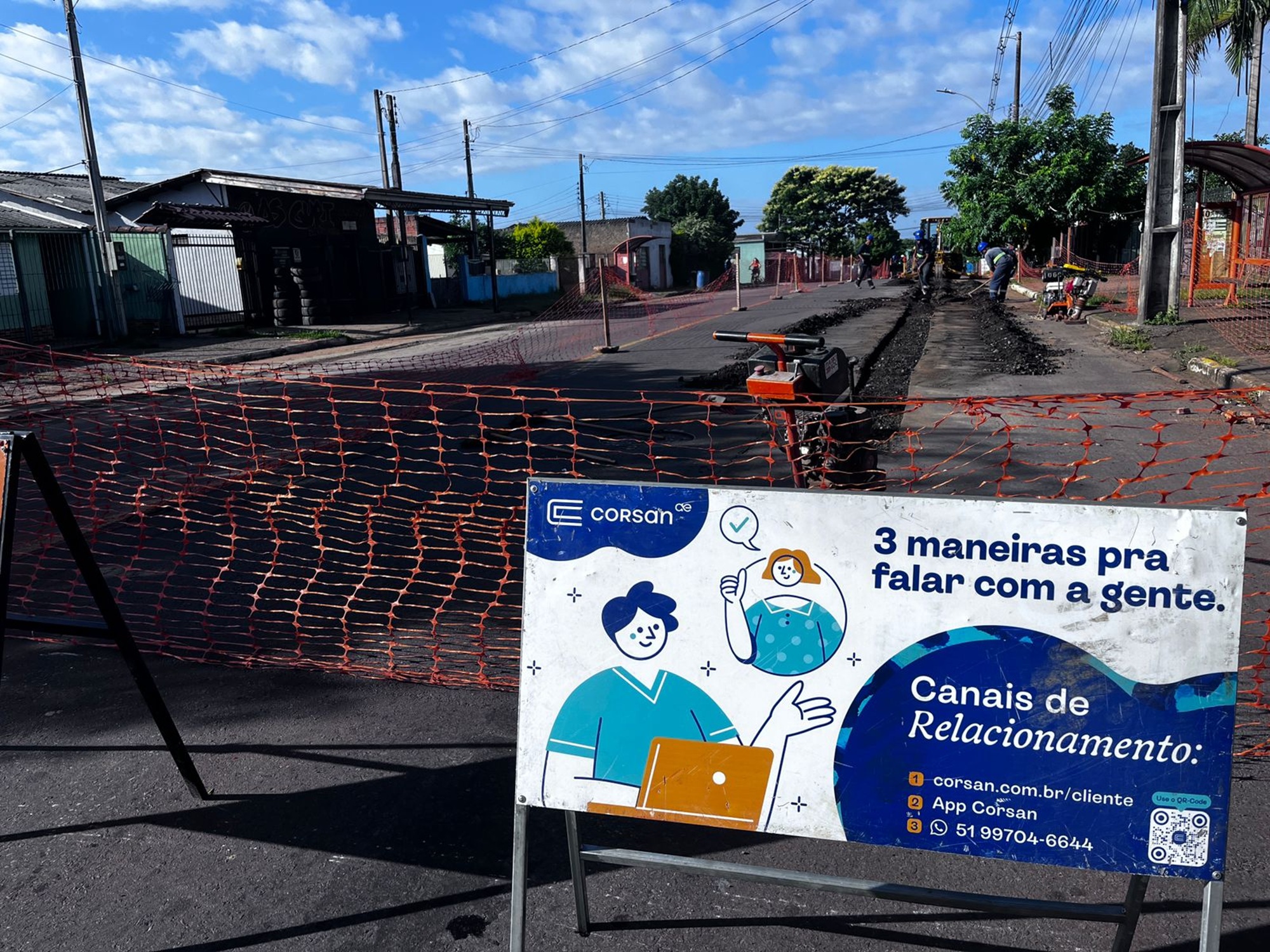 Obras e ações em municípios do Litoral mobilizam equipes da Corsan nesta semana
