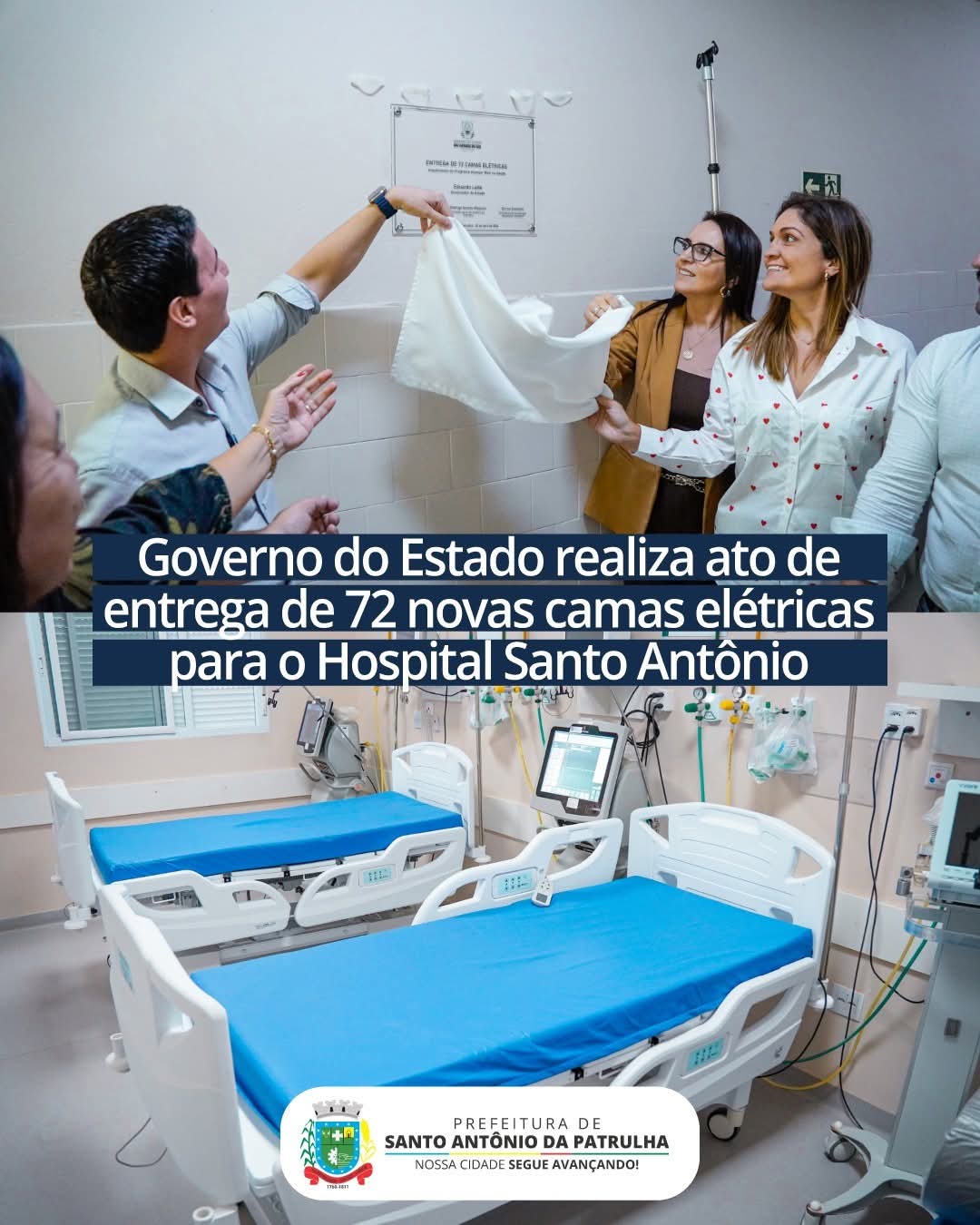 Hospital Santo Antônio recebe 72 novas camas elétricas para qualificar o atendimento