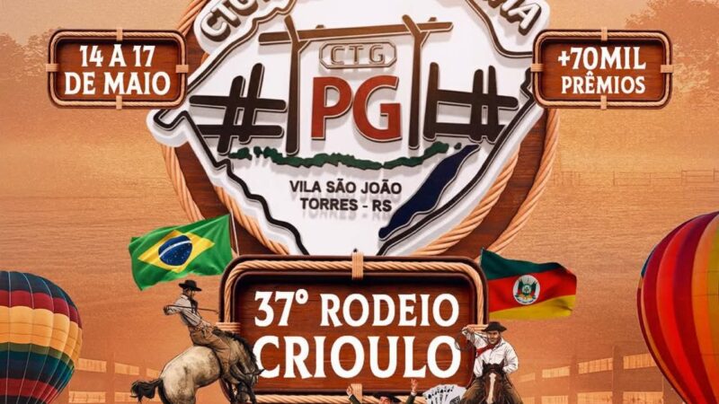 Torres sediará a 37ª edição do Rodeio Crioulo Interestadual em maio