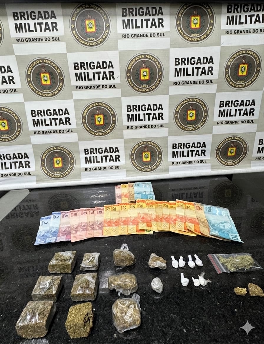 Brigada Militar localiza pessoa desaparecida e prende quatro pessoas por envolvimento com entorpecentes em Tramandaí