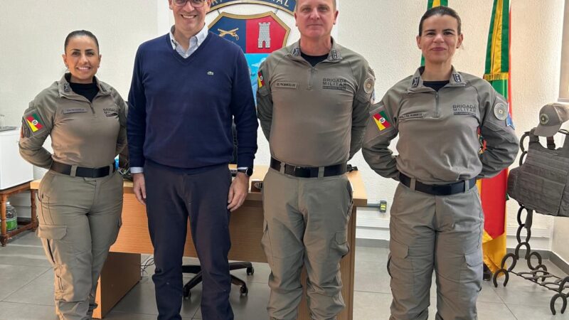 Comando Regional da BM em Osório recebe visita de inspeção do Ministério Público