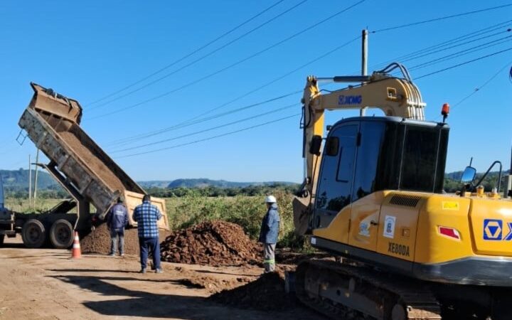 Corsan acompanha melhorias na rede de drenagem de água das chuvas no bairro Monjolo em Santo Antônio da Patrulha
