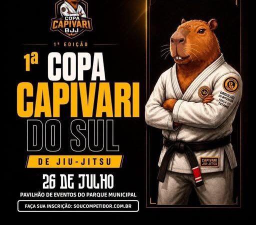 1ª Copa Capivari de Jiu Jítsu promete reunir centenas de atletas no Parque Municipal