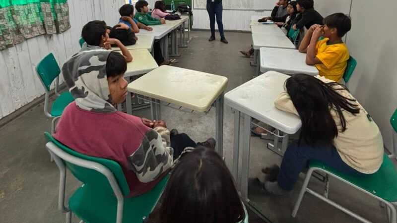 Programa Saúde Nota 10 leva educação ambiental a crianças da Aldeia Sol Nascente em Osório