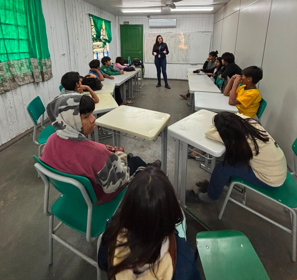 Programa Saúde Nota 10 leva educação ambiental a crianças da Aldeia Sol Nascente em Osório