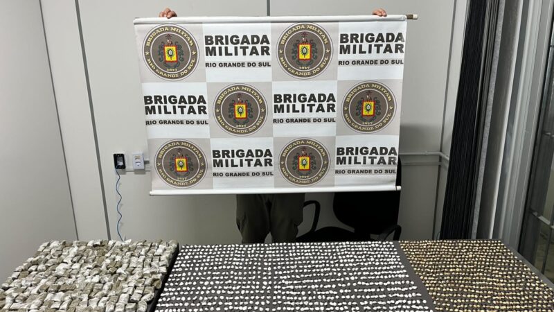 Homem é preso por tráfico de drogas em Imbé e mais de 2,7 mil porções de entorpecentes são apreendidas