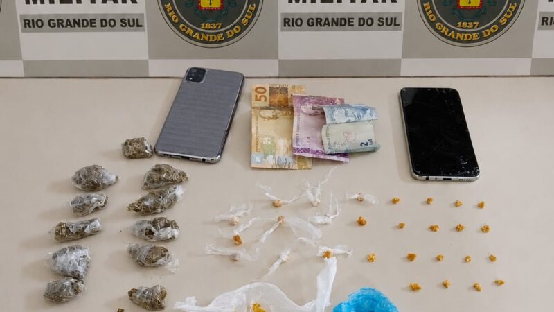 Operação Elo Quebrado prende foragida e homem por tráfico de drogas