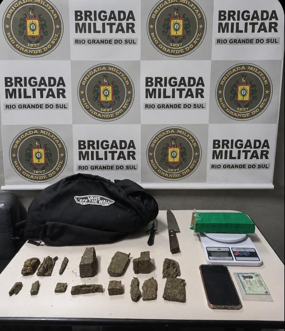 Brigada Militar prende homem por tráfico de drogas em Xangri-Lá