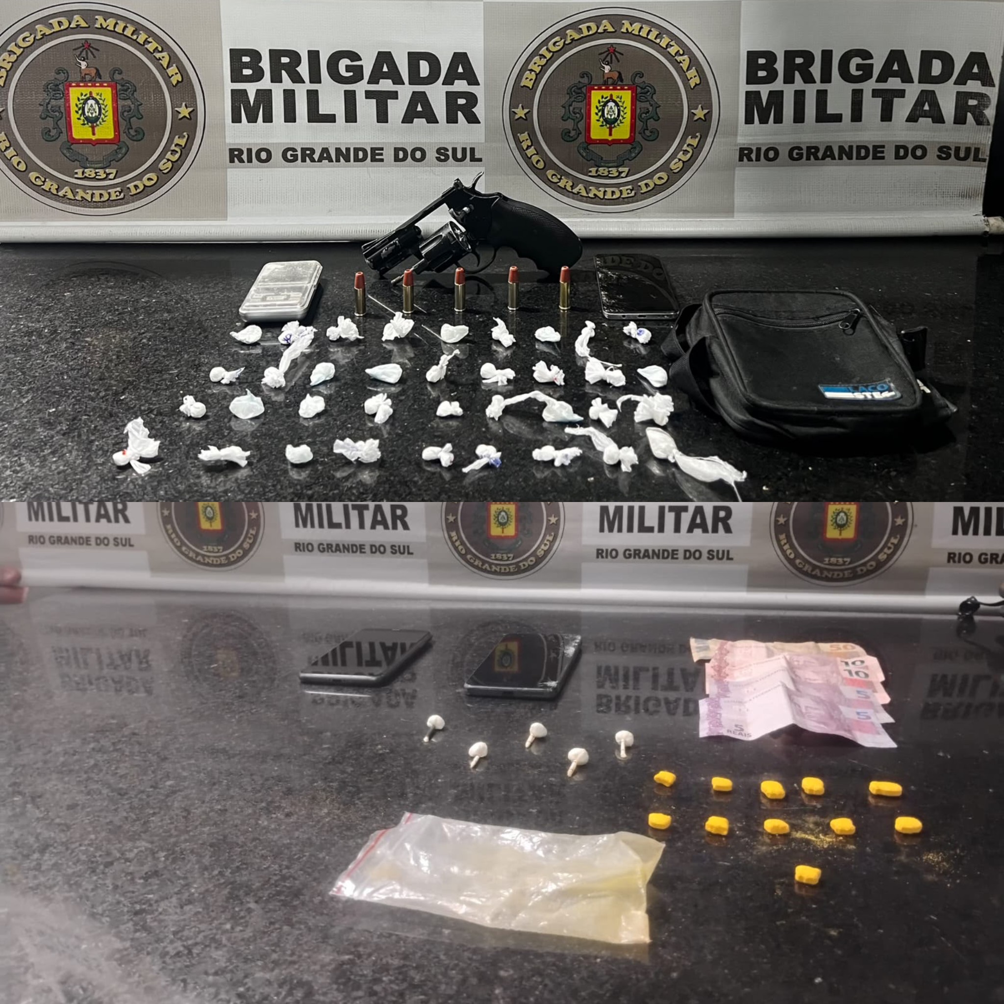Brigada Militar prende três pessoas por tráfico de drogas em Imbé e Tramandaí