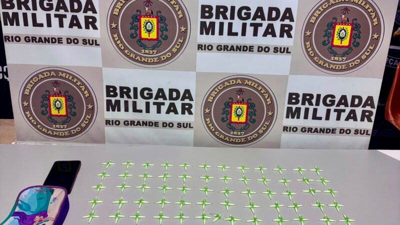 BRIGADA MILITAR PRENDE INDIVÍDUO POR TRÁFICO EM PALMARES DO SUL
