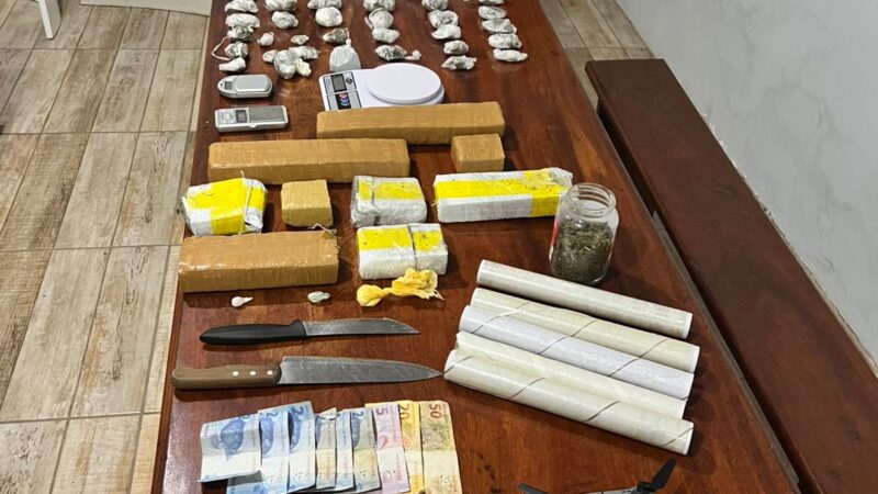 BM prende foragido e apreende grande quantidade de drogas em Torres