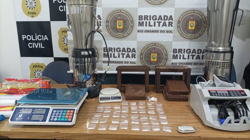BM e PC prendem homem por tráfico de drogas durante operação em Osório