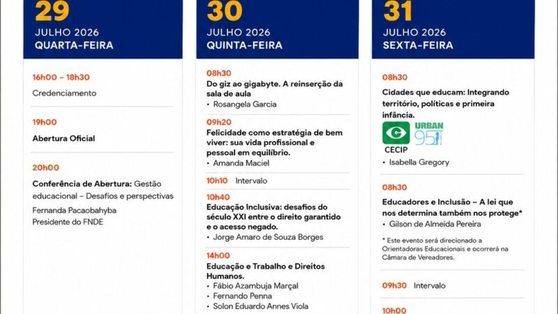 22º Fórum Internacional de Educação inicia nesta quarta-feira em Osório