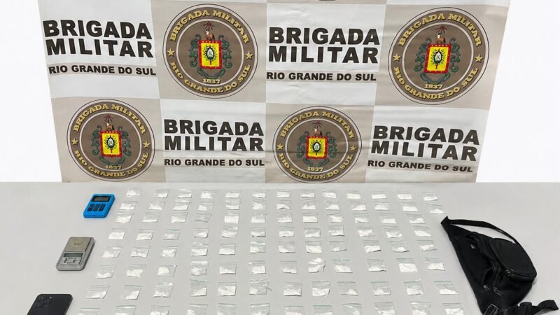 Brigada Militar prende homem por tráfico de drogas em Osório