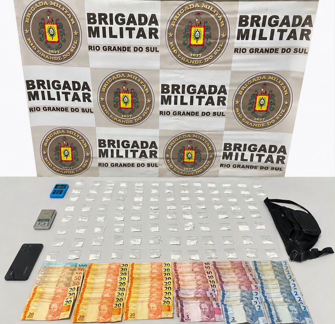 Brigada Militar prende homem por tráfico de drogas em Osório