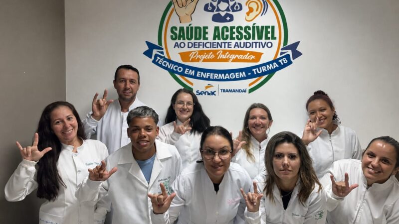Alunos do Senac Tramandaí desenvolvem projeto para melhorar a acessibilidade de pessoas surdas no atendimento em saúde