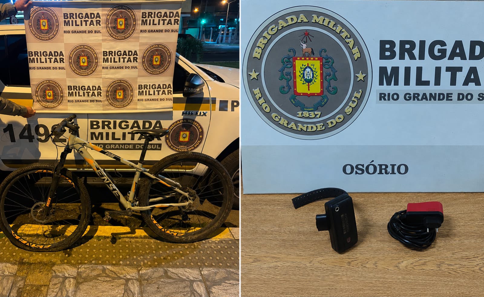 Homem com mandado de recaptura é preso com bicicleta furtada em Osório