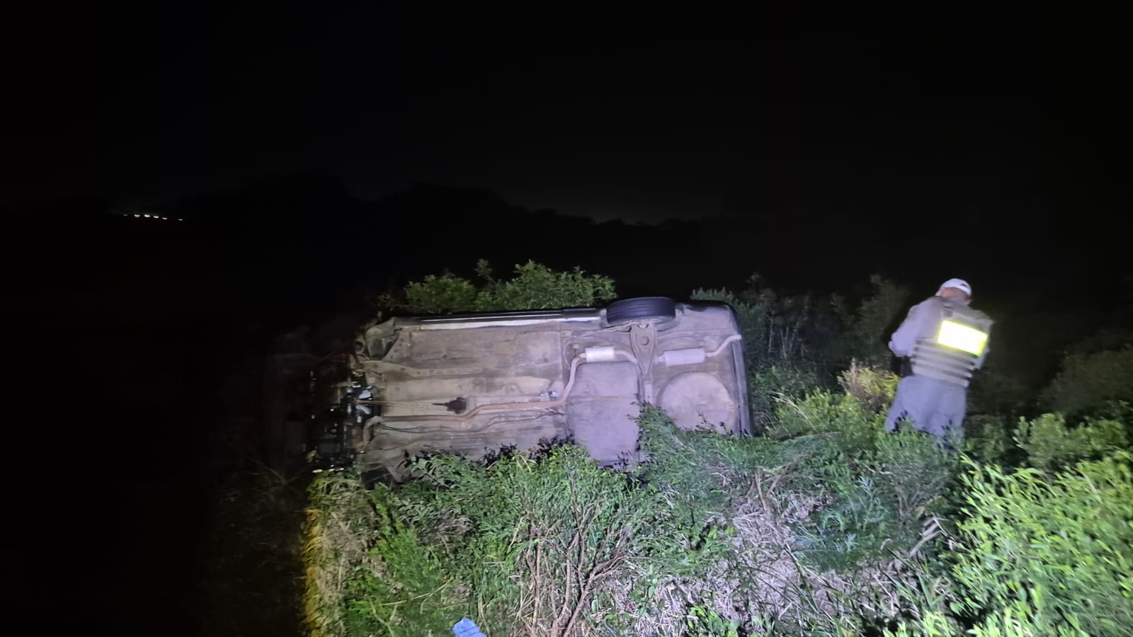 Idoso com CNH suspensa sai da pista na ERS-389, em Arroio do Sal