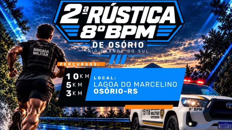 2ª Rústica do 8º BPM será realizada em novembro em Osório